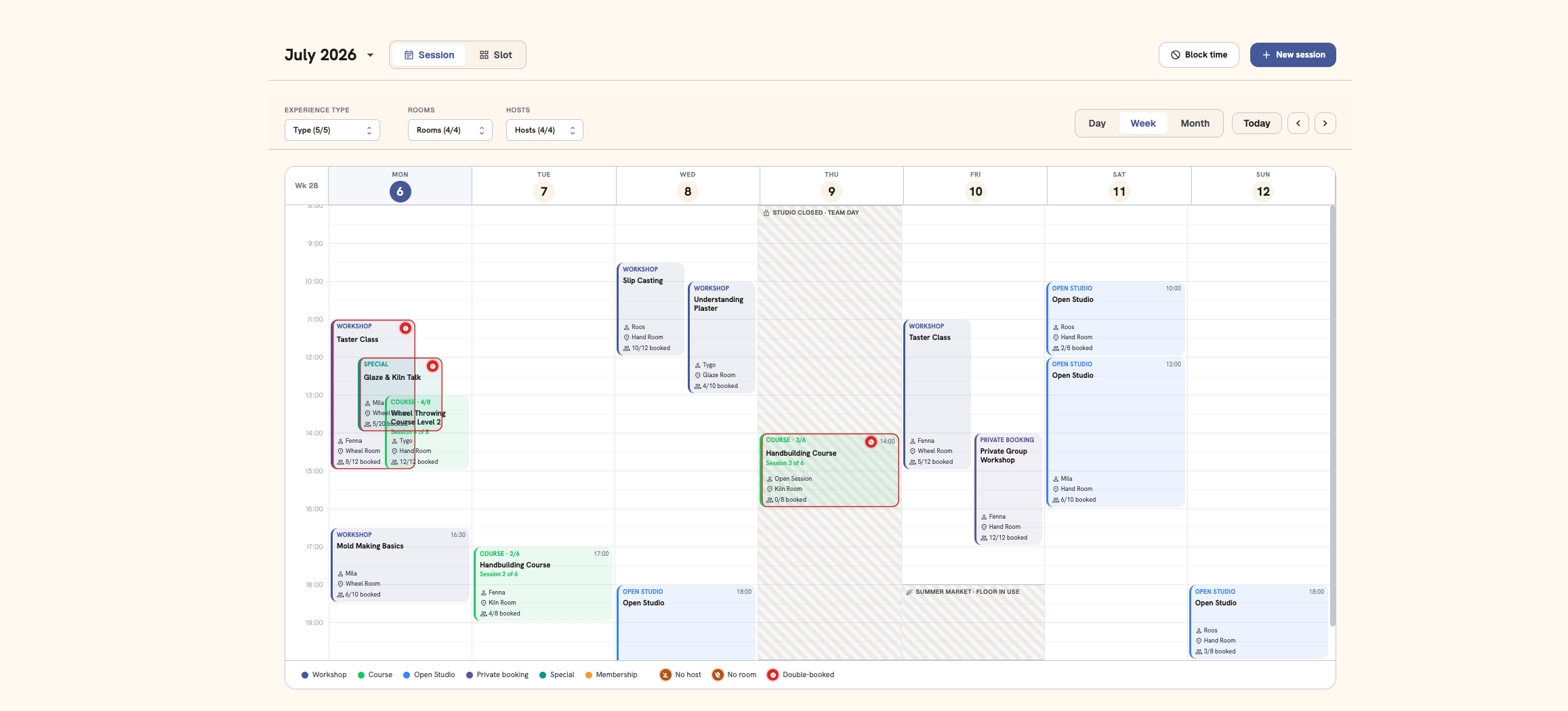 Monitoring bookings and payments in Backstage